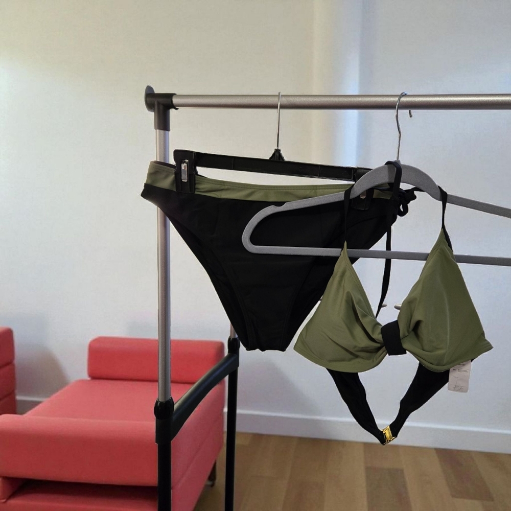 Cupshe Olive and Black Swimsuit
